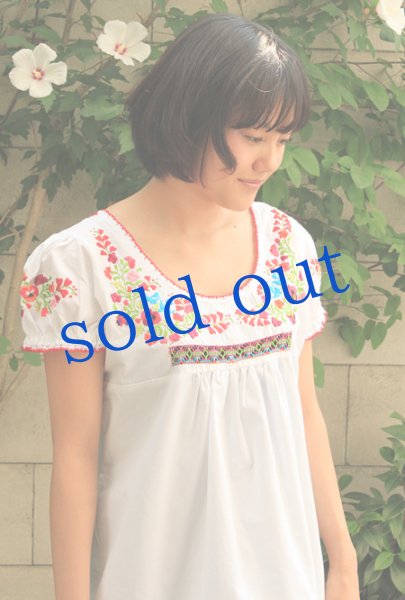 画像3: サンアントニーノ刺繍パフスリーブトップス (3)