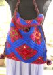 画像2: 手つむぎ・手織りウールの刺繍バッグ (2)