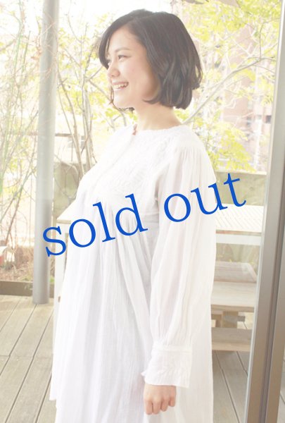 画像3: メキシコ刺繍長そでチュニックブラウス「チアパス」  (3)