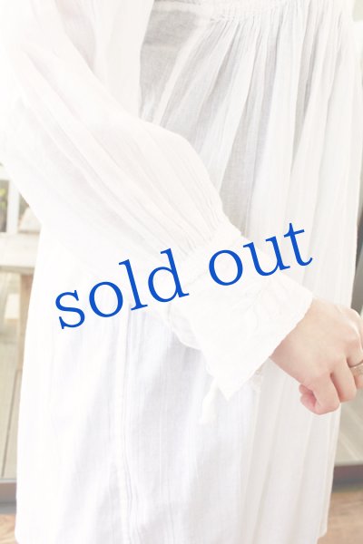 画像4: メキシコ刺繍長そでチュニックブラウス「チアパス」  (4)