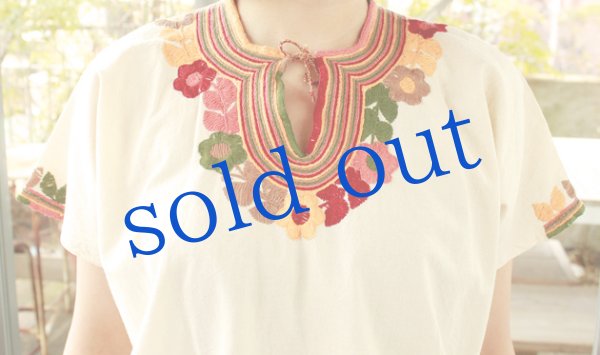 画像5: メキシコ刺繍ウィピルブラウス「チアパス」  (5)