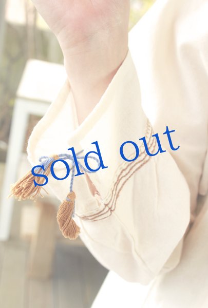 画像4: メキシコ刺繍長そでブラウス「チアパス」 (4)