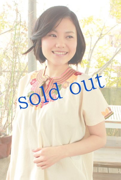 画像3: メキシコ刺繍ウィピルブラウス「チアパス」  (3)