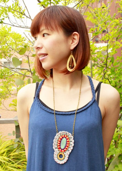 画像3: アンヘラコヨーテの手編みネックレス (3)