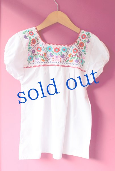 画像2: プエブラ州のキッズブラウス (2)