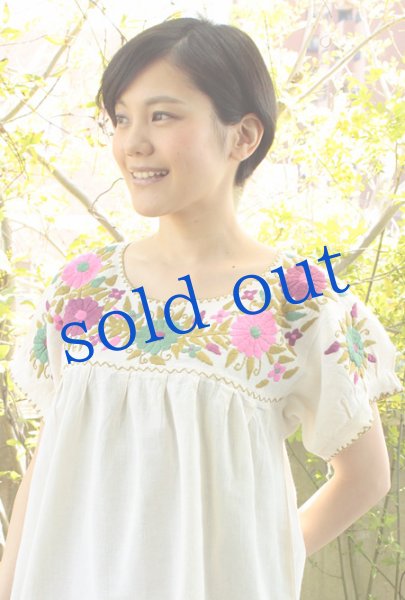 画像3: メキシコ刺繍ブラウス「チアパス」  (3)