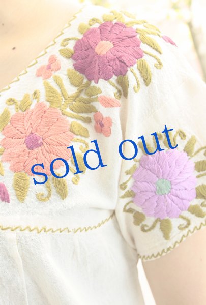 画像4: メキシコ刺繍ブラウス「チアパス」  (4)