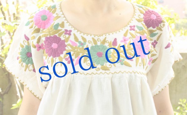 画像5: メキシコ刺繍ブラウス「チアパス」  (5)