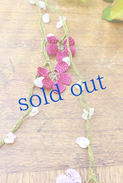画像3: トルコの手編みレースオヤのネックレス (3)