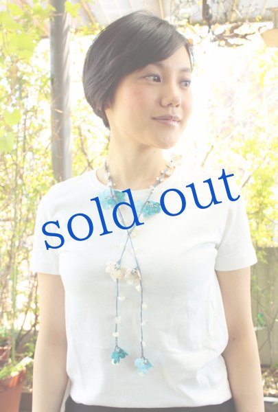 画像1: トルコの手編みレースオヤのネックレス (1)