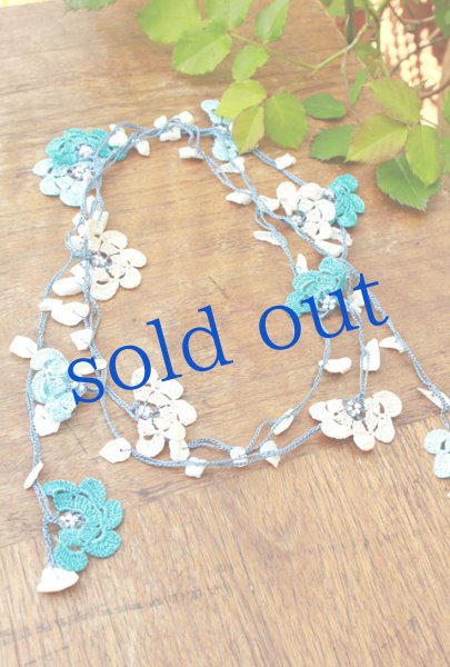 画像2: トルコの手編みレースオヤのネックレス (2)