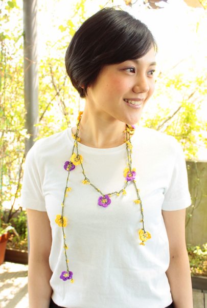 画像3: トルコの手編みレースオヤのネックレス (3)