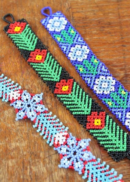 画像1: ウイサリカビーズブレスレット (1)