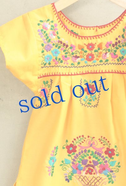 画像2: メキシコ刺繍のワンピース (2)