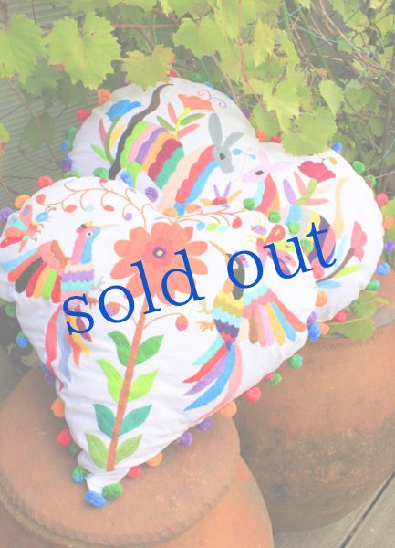 画像2: オトミの刺繍クッションカバー (2)