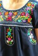 画像2: 定番メキシコ刺繍チュニックワンピース (2)