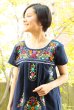 画像3: 定番メキシコ刺繍チュニックワンピース (3)