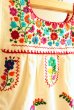 画像2: メキシコ刺繍のワンピース　 (2)