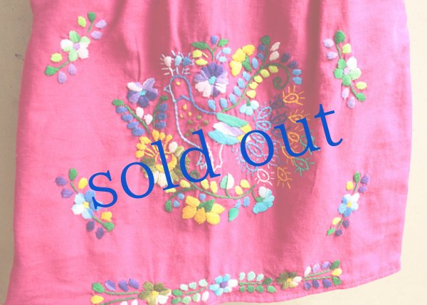 画像3: メキシコ刺繍のワンピース (3)