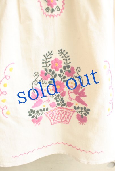 画像3: メキシコ刺繍のワンピース  (3)