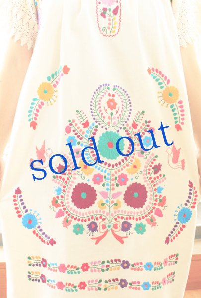 画像4: マンタ生地のメキシカンワンピース (4)