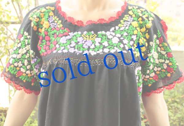 画像5: ガーゼ刺繍のロング丈ワンピース　 (5)