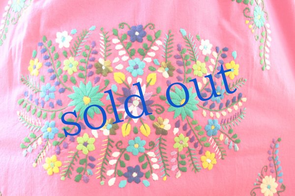 画像4: 定番メキシコ刺繍ワンピース (4)