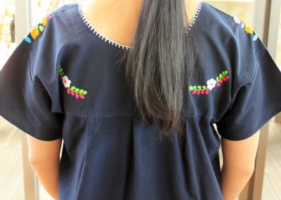 画像3: 定番メキシコ刺繍チュニックワンピース　