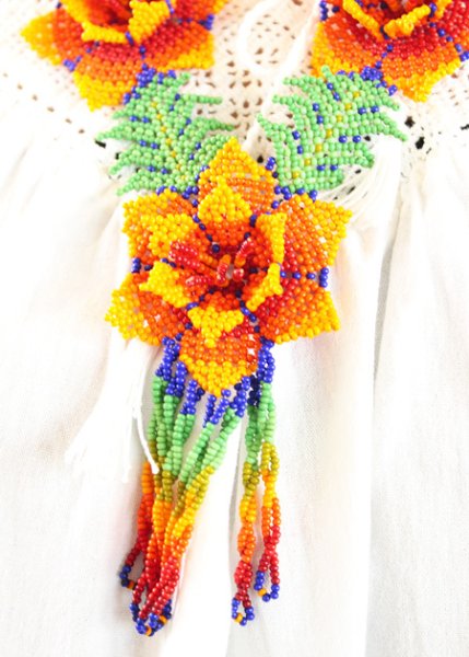 画像5: ウイサリカの立体花ネックレス　 (5)