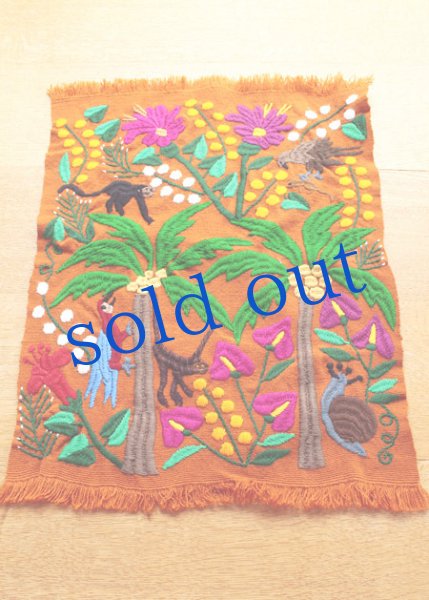 画像3: チアパス手織りと刺繍のタペストリー絵 (3)