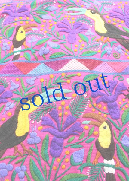 画像4: チアパス手織りと刺繍のタペストリー絵 (4)