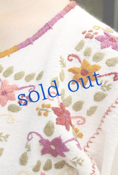 画像4: メキシコ刺繍ブラウス「チアパス」トップス　 (4)