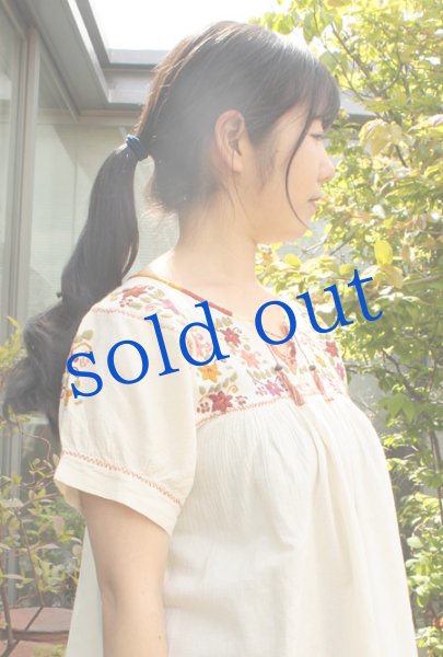 画像3: メキシコ刺繍ブラウス「チアパス」トップス　 (3)