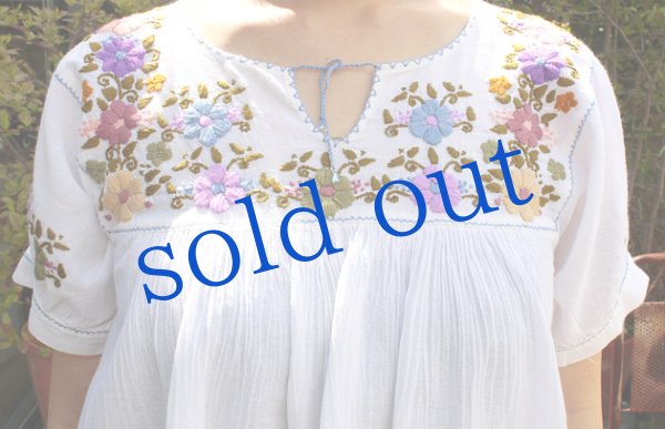 画像5: メキシコ刺繍ブラウス「チアパス」トップス　 (5)