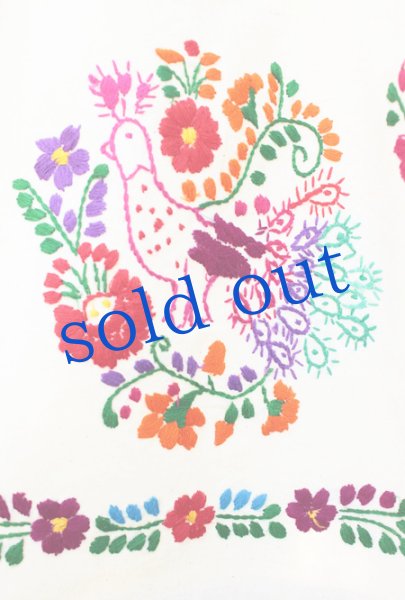 画像4: メキシコ刺繍のチュニック孔雀 (4)