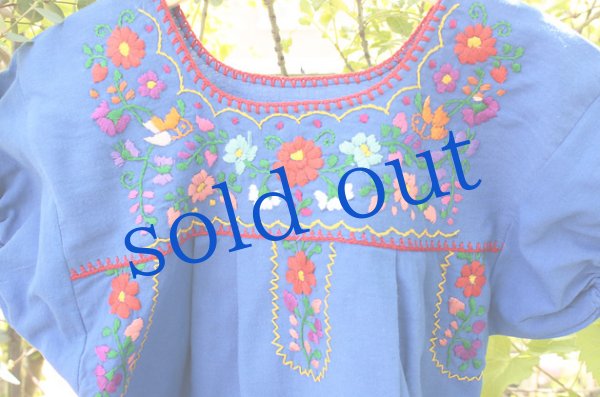 画像4: メキシコ刺繍のワンピース　 (4)
