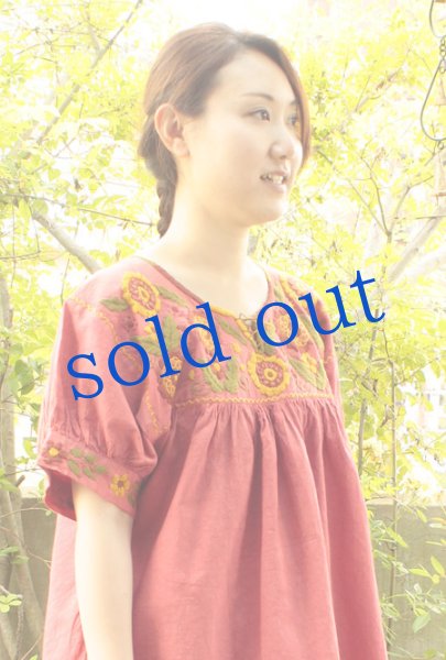 画像4: メキシコ刺繍ブラウス (4)