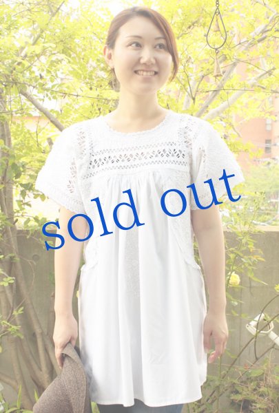 画像2: 「サンアントニーノ」 刺繍チュニックブラウス (2)