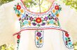 画像4: レース袖のメキシコ刺繍のワンピース　 (4)