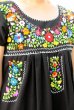 画像2: 定番メキシコ刺繍レース袖ワンピース　 (2)