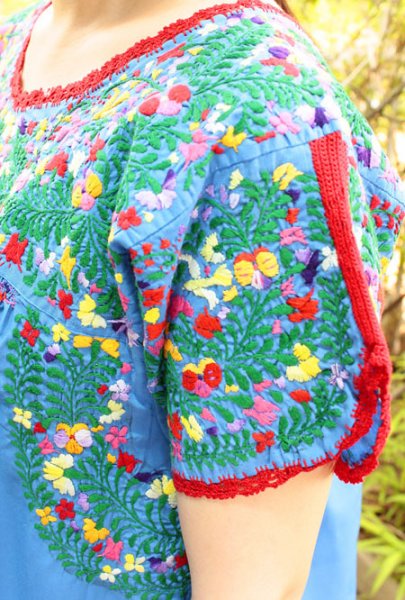 画像1: サンアントニーノ刺繍チュニックブラウス (1)