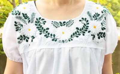 画像3: 定番メキシコ刺繍ブラウス