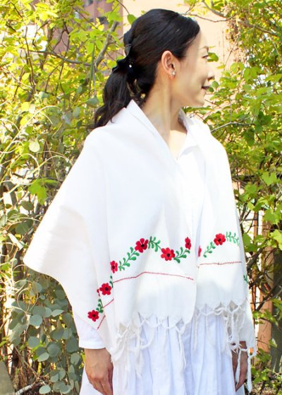 画像2: オアハカ州の刺繍ショール