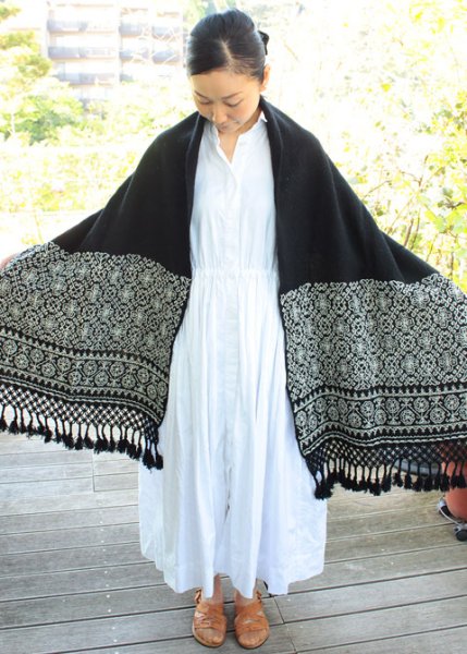 画像3: プエブラ州の刺繍ショール  (3)