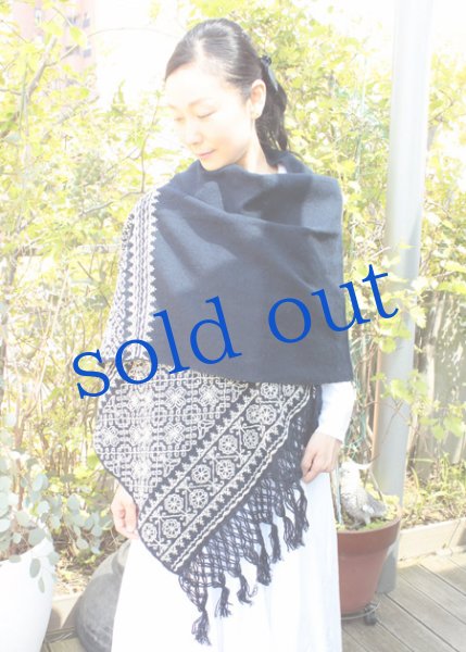 画像3: プエブラ州の刺繍ショール　 (3)