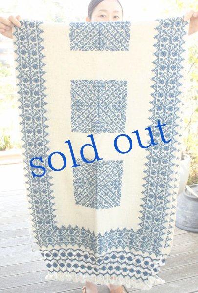 画像2: プエブラ州の刺繍ショール　 (2)