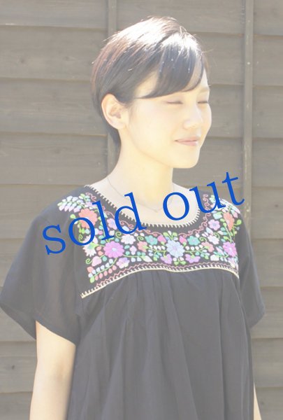 画像4: ガーゼ生地のメキシカントップスM〜LLサイズ (4)