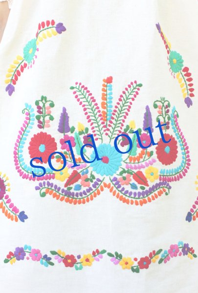 画像4: マンタ生地のメキシカンワンピース　 (4)