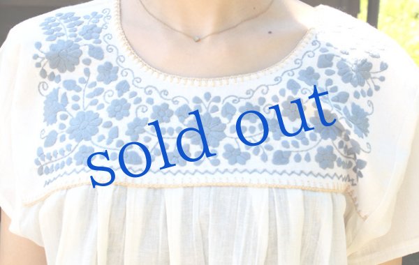 画像5: ガーゼ生地のメキシカントップス (5)