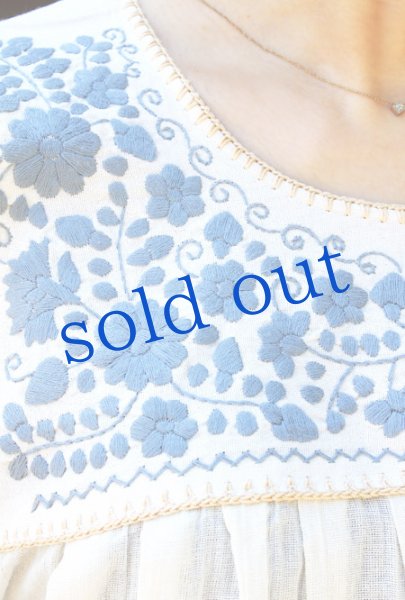 画像4: ガーゼ生地のメキシカントップス (4)